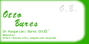 otto bures business card